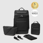 huddoco anywhere baby backpack travel bundle including anywhere baby backpack, nappy buddy belt bag, lunch buddy insulated lunch bag, pram stroller straps, reusable change mat